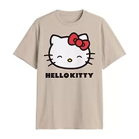 Mens Crew Neck Short Sleeve Regular Fit Hello Kitty Graphic T-Shirt