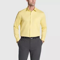 Van Heusen Everyday Defense Stain Shield Mens Regular Fit Stretch Fabric Wrinkle Free Long Sleeve Dress Shirt