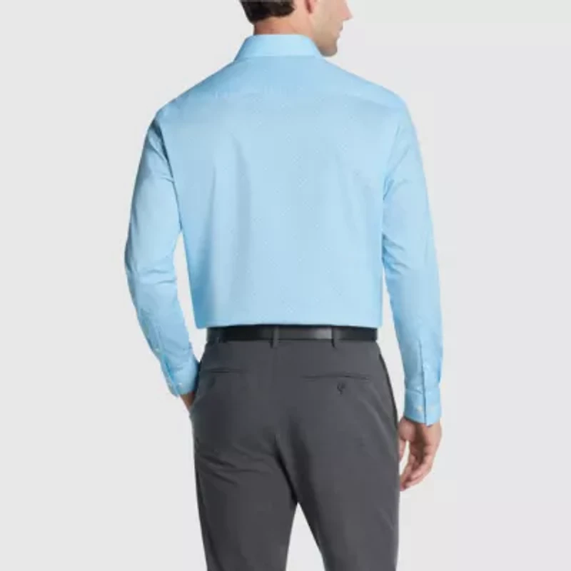 Van Heusen Everyday Defense Stain Shield Mens Regular Fit Stretch Fabric Wrinkle Free Dress Shirt