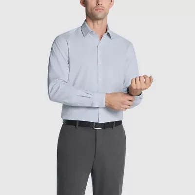 Van Heusen Comfort Performance Mens Slim Fit Stretch Fabric Wrinkle Free Dress Shirt