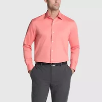 Van Heusen Everyday Defense Stain Shield Mens Regular Fit Stretch Fabric Wrinkle Free Dress Shirt