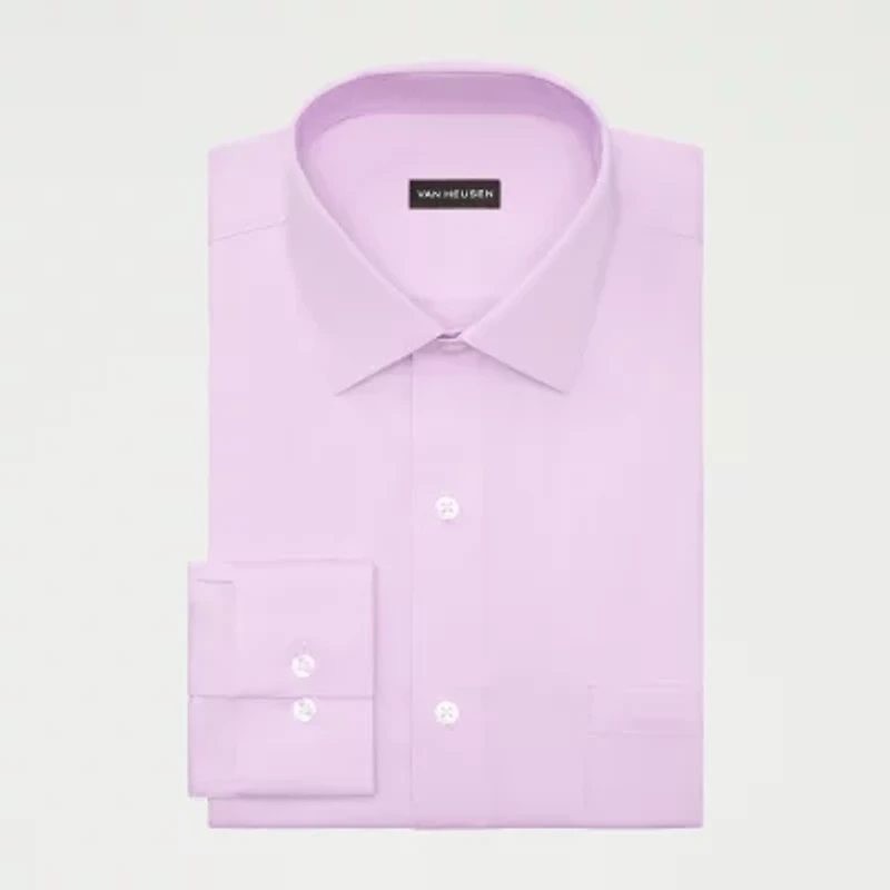 Van Heusen Ultra Flex Mens Slim Fit Stretch Fabric Wrinkle Free Dress Shirt
