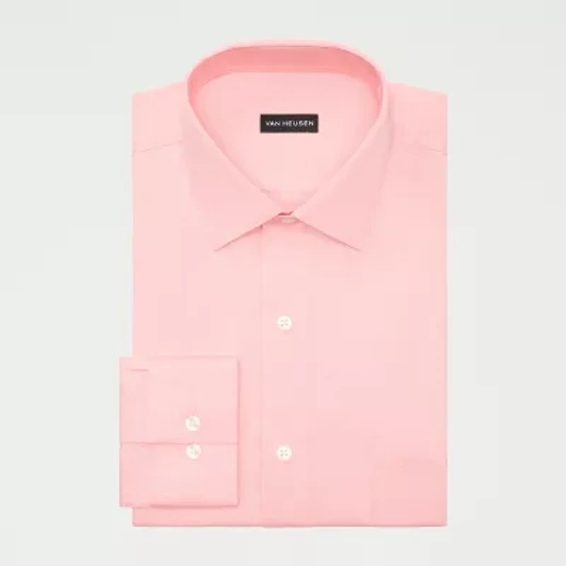 Van Heusen Ultra Flex Mens Slim Fit Stretch Fabric Wrinkle Free Dress Shirt