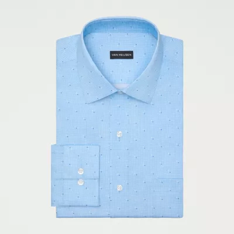 Van Heusen Ultra Flex Mens Slim Fit Stretch Fabric Wrinkle Free Dress Shirt