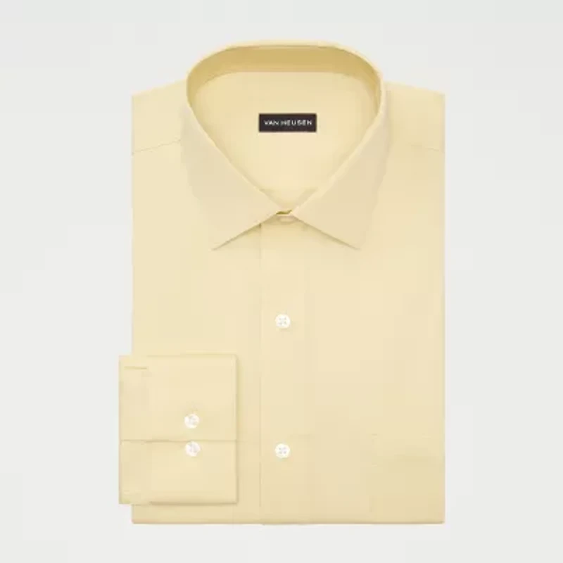 Van Heusen Ultra Flex Mens Slim Fit Stretch Fabric Wrinkle Free Dress Shirt