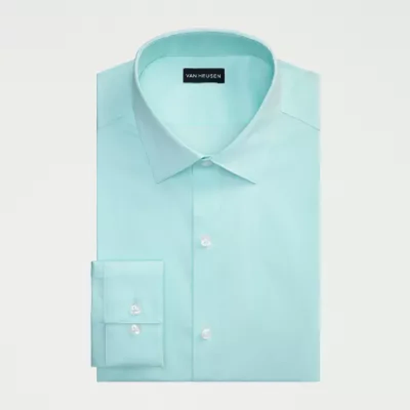 Van Heusen Ultra Flex Mens Slim Fit Stretch Fabric Wrinkle Free Dress Shirt