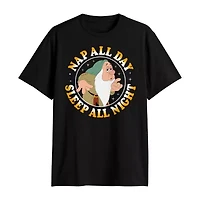 Novelty Mens Crew Neck Short Sleeve Classic Fit Seven Dwarfs Big and Tall Graphic T-Shirt