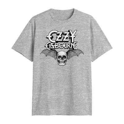 Ozzy Ozbourne Mens Crew Neck Short Sleeve Classic Fit Big and Tall Graphic T-Shirt
