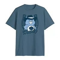 Mens Crew Neck Short Sleeve Classic Fit Care Bears Big and Tall Graphic T-Shirt