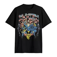 Mens Crew Neck Short Sleeve Classic Fit Marvel Big and Tall Graphic T-Shirt