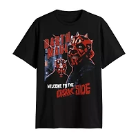 Mens Crew Neck Short Sleeve Classic Fit Star Wars Big and Tall Graphic T-Shirt