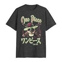 One Piece Mens Crew Neck Short Sleeve Classic Fit Big and Tall Graphic T-Shirt