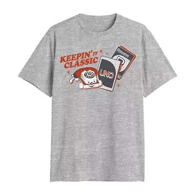 Mens Crew Neck Short Sleeve Classic Fit Big and Tall Graphic T-Shirt