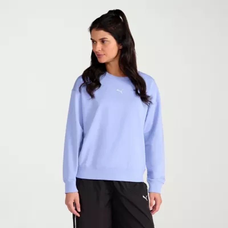 PUMA Womens Crew Neck Long Sleeve Sweatshirt