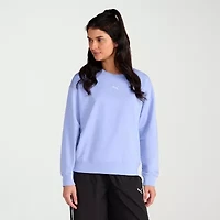 PUMA Womens Crew Neck Long Sleeve Sweatshirt