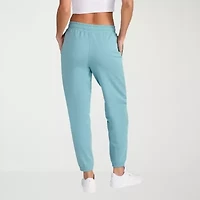 PUMA Womens Stretch Fabric Tapered Mid Rise Relaxed Fit Knit Active Jogger Pant