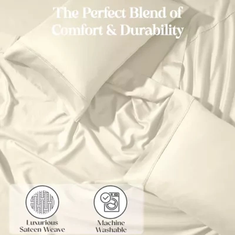 SUPERIOR® Cotton Rich Blend Heavyweight 1200tc Deep Pocket Sheet Set