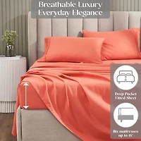 SUPERIOR® Cotton Rich Blend Heavyweight 1200tc Deep Pocket Sheet Set