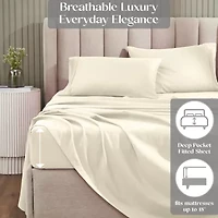 SUPERIOR® Cotton Rich Blend Heavyweight 1200tc Deep Pocket Sheet Set