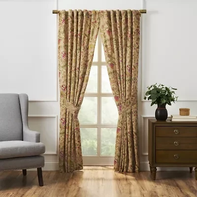 Waverly Imperial Rod Pocket Light-Filtering Single Curtain Panel