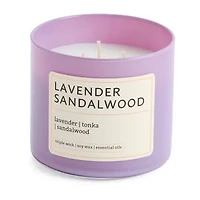 Distant Lands Lavender Sandalwood 3-Wick Scented Jar Candle