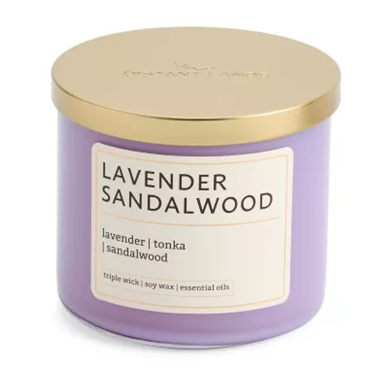 Distant Lands Lavender Sandalwood 3-Wick Scented Jar Candle