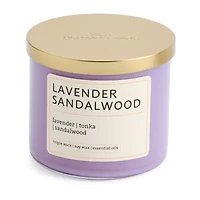 Distant Lands Lavender Sandalwood 3-Wick Scented Jar Candle