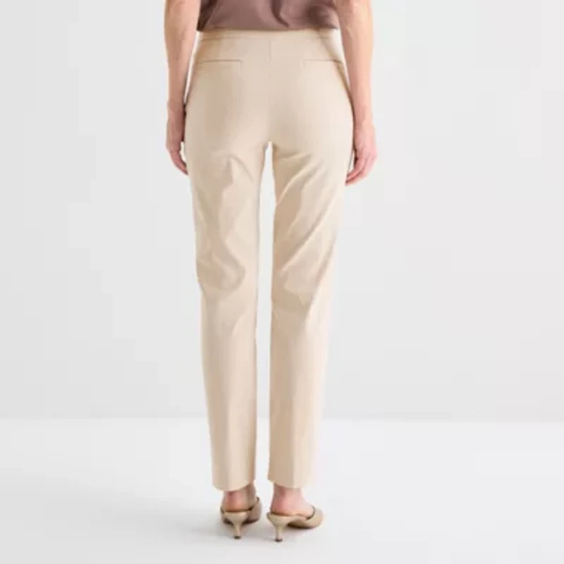 Liz Claiborne Womens Tall Straight Pull-On Pant