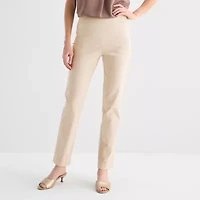 Liz Claiborne Womens Tall Straight Pull-On Pant