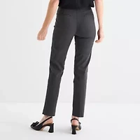 Liz Claiborne Womens Straight Pull-On Pant