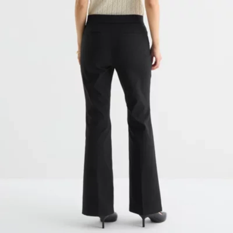 Liz Claiborne Womens Flare Pull-On Pant