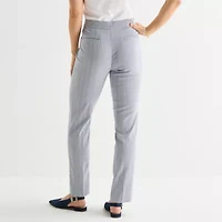 Liz Claiborne Womens Tall Straight Pull-On Pant