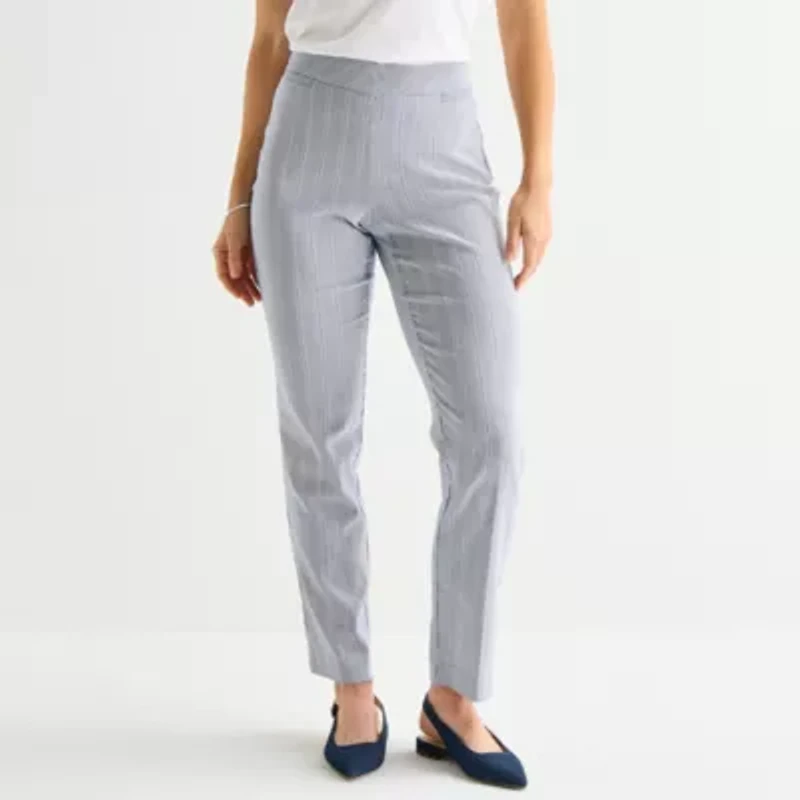 Liz Claiborne Womens Tall Straight Pull-On Pant