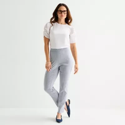 Liz Claiborne Womens Tall Straight Pull-On Pant