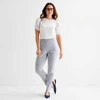 Liz Claiborne Womens Tall Straight Pull-On Pant