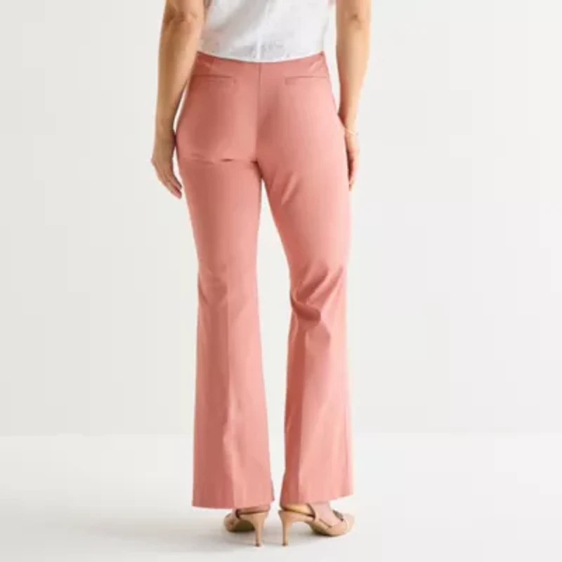Liz Claiborne Womens Tall Flare Pull-On Pant