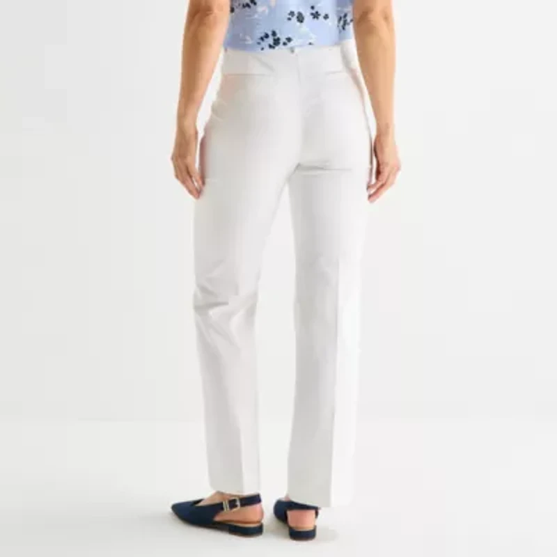 Liz Claiborne Womens Tall Flare Mid Rise Trouser
