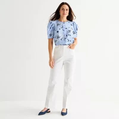 Liz Claiborne Womens Tall Flare Mid Rise Trouser
