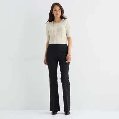 Liz Claiborne Lisa Womens Flare Pull-On Pant