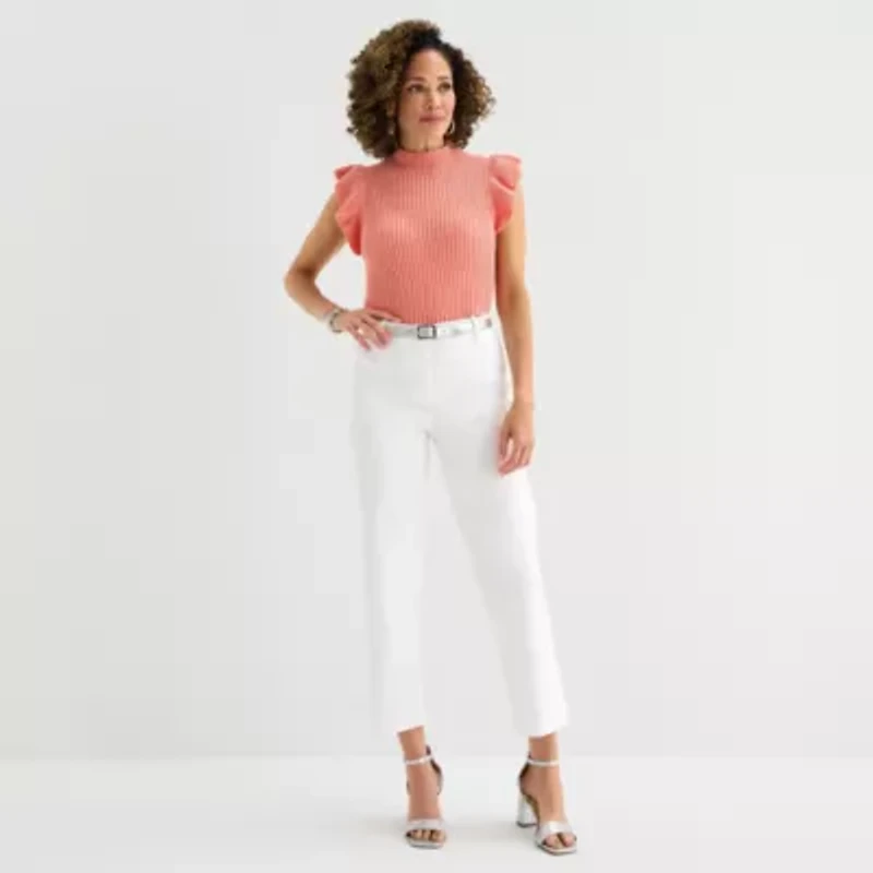 Liz Claiborne Emma Womens Ankle Mid Rise Pant