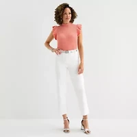 Liz Claiborne Emma Womens Ankle Mid Rise Pant