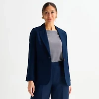 Liz Claiborne Linen Womens Classic Fit Blazer