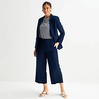 Liz Claiborne Linen Womens Classic Fit Blazer