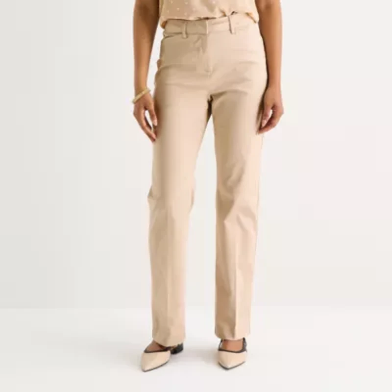 Liz Claiborne Emma Womens Flare Mid Rise Trouser