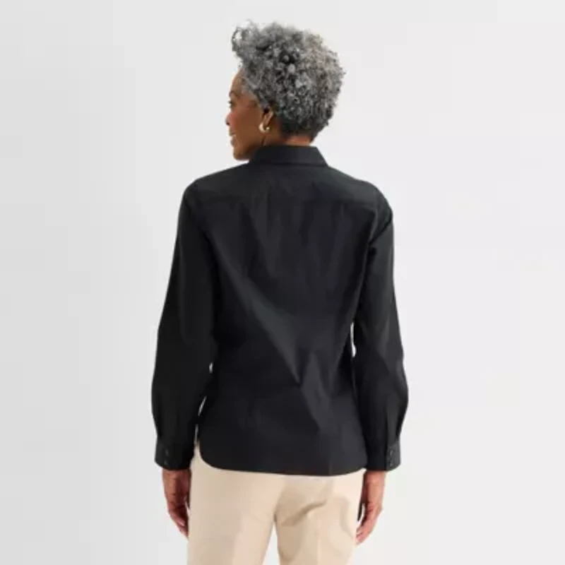 Liz Claiborne Womens Long Sleeve Dress Shirt