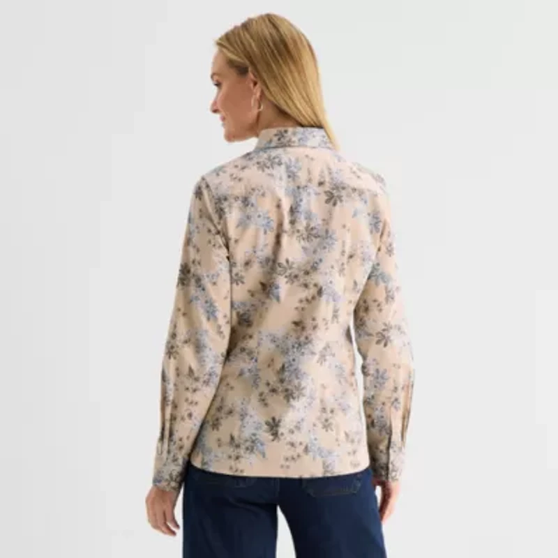 Liz Claiborne Womens Long Sleeve Dress Shirt