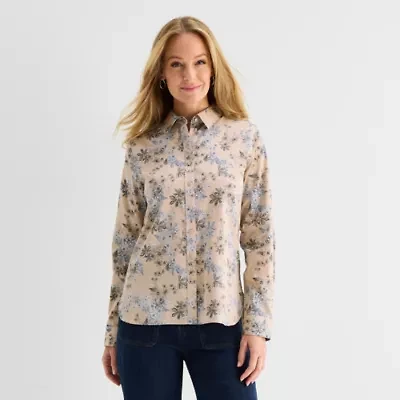 Liz Claiborne Womens Long Sleeve Dress Shirt