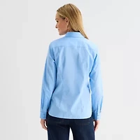 Liz Claiborne Womens Long Sleeve Dress Shirt