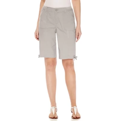 St. John's Bay Cargo Woven 11" Bermuda Shorts