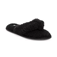 Muk Luks Taryn Thong Womens Memory Foam Slip-On Slippers